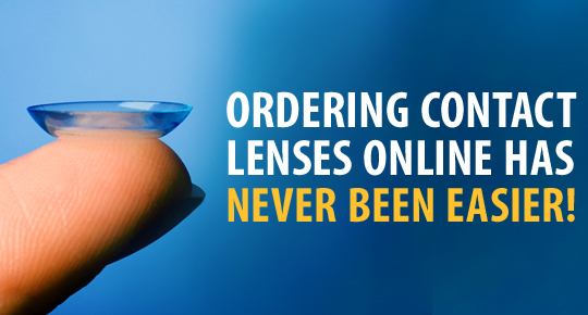 Ordering contact lenses online has never been easier!